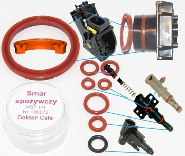 Zestaw nowy wzór specjalnej uszczelki Saeco HD RI SM SUP Philips EP LatteGo
