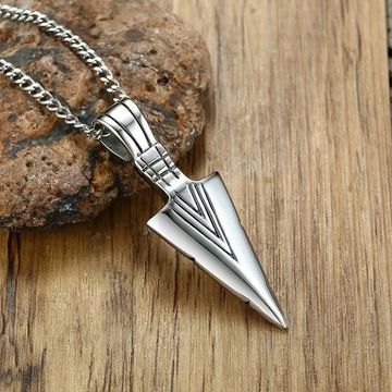 СЕВЕРНЫЙ КУЛОН С ГОЛОВКОЙ СТРЕЛЫ, ВИКИНГИ, СТАЛЬ