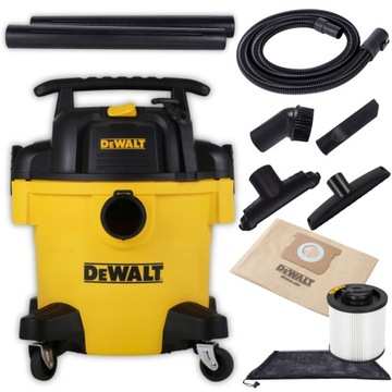 Odkurzacz przemysłowy na sucho/mokro 20l 1050W DeWalt + AKCESORIA