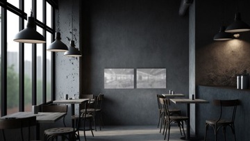 Магнитная доска для магнитов METALboards, цемент 60х40 см + БЕСПЛАТНЫЕ ПОДАРКИ