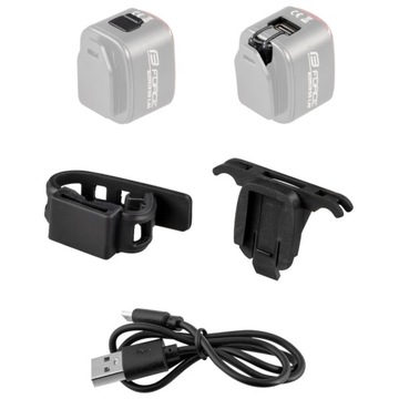 LAMPKA ROWEROWA TYLNA FORCE FLEA LED COB 70LM