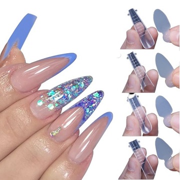 СИЛИКОНОВЫЕ ФОРМЫ ДЛЯ ДВОЙНЫХ ФРАНЦУЗСКИХ ФОРМ, ДЛИННЫЙ МИНДАЛЬ