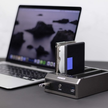 Док-станция для клонирования жестких дисков SSD, 2 порта USB