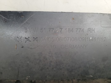 LISTWA NAKŁADKA PROGOWA PRAWA BMW 5 V F10 7184774