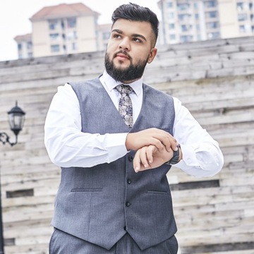 2023 Плюс Размер Костюм Жилет Мужской Однотонный Одинарный Br