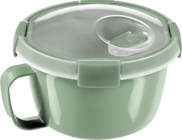 Кружка-ланчбокс с ручкой Curver 0,9л зеленая
