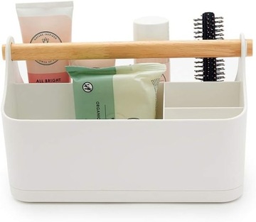 – Organizer przyborów do makijażu – organizer łazienkowy – biały