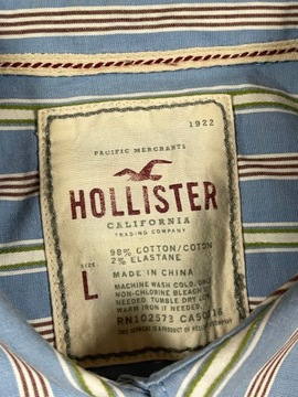 Hollister Koszula Damska Paski Długi Rękaw Logo L