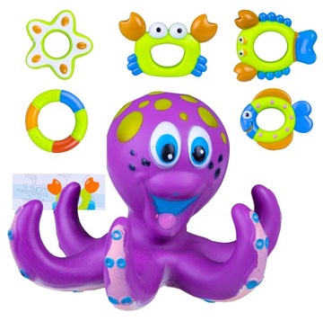 Игрушка для воды в бассейне с осьминогом