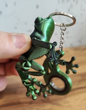 Keyspinner Keyrambit+ ŻABKA HIT TikTok Key-Na Prezent! GREEN -Druk 3D