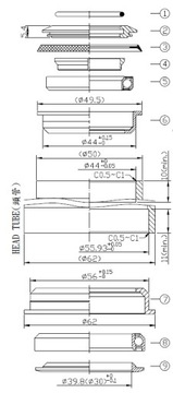 ПОЛУИНТЕГРИРОВАННЫЕ КОНИЧЕСКИЕ ГОЛОВКИ NECO H383