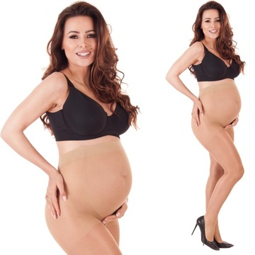 20den LYCRA RAJSTOPY CIĄŻOWE Z PANELEM KOLORY 5