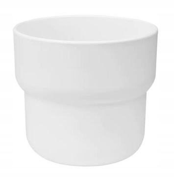 IKEA FORENLIG Osłonka doniczki biała, wys. 10 cm