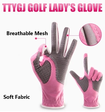 TTYGJ 1 пара женских перчаток для гольфа с противоскользящими гранулами