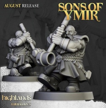 Катапульта гномов Highlands Miniatures, катпульта Oldhammer