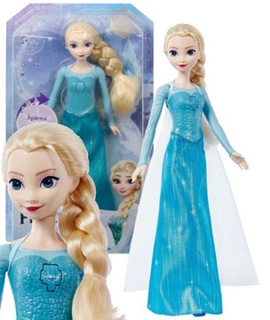 MATTEL KRAINA LODU LALKA ŚPIEWAJĄCA ELSA POLSKA WERSJA HMG36 U