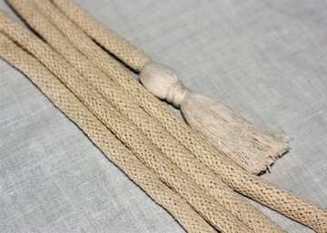 Pasek Boho ze sznurka bawełniany ecru 150cm HIT