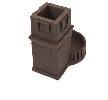 Первая деревенская башня для игры в кости - Dice Tower Коричневый шоколад