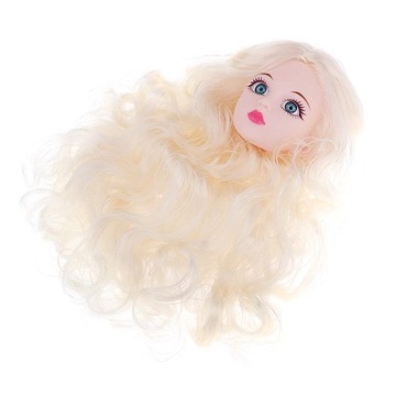 Скульптура головы BJD 1/4 со светло-золотыми волосами куклы