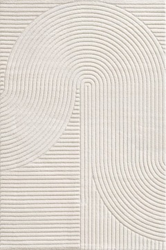 the carpet Everest Short Pile Rug, High-Low Effect, Panglao, Cream, 200x290