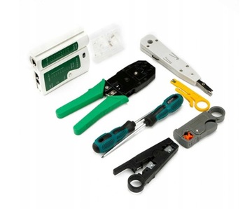 Кабельный тестер Инструмент для зачистки кабеля СЕТЕВОЙ КОМПЛЕКТ