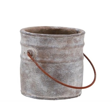 ВЕДРО ЦВЕТОЧНЫЙ ГОРШОК 13х13 КЕРАМИЧЕСКАЯ КРЫШКА