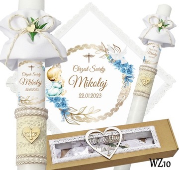 БЕЛАЯ ОДЕЖДА И КРЕЩЕСТВЕННАЯ СВЕЧА КРЕЩЕННОЕ ИМЯ