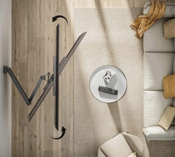 ПОВОРОТНАЯ ПОДВЕСКА ДЛЯ ТВ-МОНИТОРА ПОДВЕСКА ДЛЯ ЖК-СВЕТОДИОДНОГО ТЕЛЕВИЗОРА 15–48 дюймов