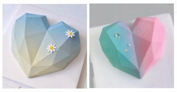 3D СЕРДЦЕ ДЛЯ ШОКОЛАДНОГО МЫЛА ТОРТ