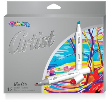 Markery Do Szkicowania 12 Kolorów Colorino Artist