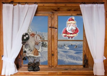 Naklejka ŚWIĄTECZNA na okno GWIAZDOR nr. 2