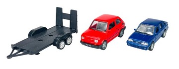 КОМПЛЕКТ WELLY 2-PACK POLONEZ CARO PLUS + FIAT 126p 1:34