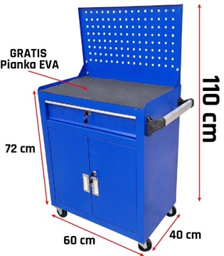 ИНСТРУМЕНТОВАЯ ТЕЛЕЖКА ПРОФЕССИОНАЛЬНЫЙ ШКАФ ШКАФ ДЛЯ МАСТЕРСКОЙ METCOR SP002