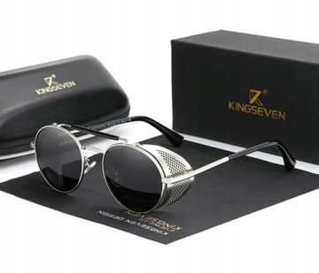 Okulary KINGSEVEN retro polaryzacja UV400 + etui
