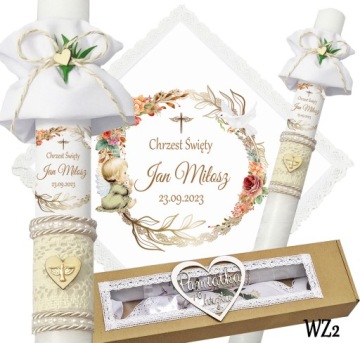 БЕЛАЯ ОДЕЖДА И КРЕЩЕСТВЕННАЯ СВЕЧА КРЕЩЕННОЕ ИМЯ