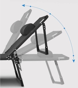 СТУЛ, садовое кресло BEACH, терраса, складной, регулируемый, 190x73,5x30 (I083)
