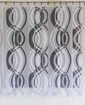 MG ШТОРА жаккардовая 82/100 БЕЛАЯ, высота 250см КАЧЕСТВО