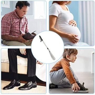 ТЕЛЕСКОПИЧЕСКАЯ ЛОЖКА ДЛЯ ОБУВИ ИЗ НЕРЖАВЕЮЩЕЙ СТАЛИ С ДЛИННОЙ РУЧКОЙ