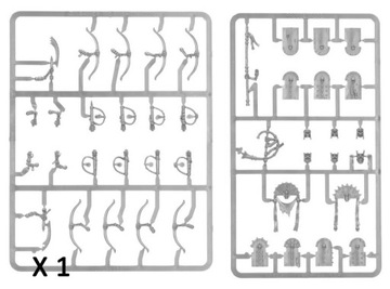 Tomb Kings Upgrade Sprue - wypraska