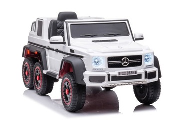 ДЕТСКИЙ АВТОМОБИЛЬ АККУМУЛЯТОР MERCEDES 6x6 ДИСТАНЦИОННЫЙ КОЖАНЫЙ