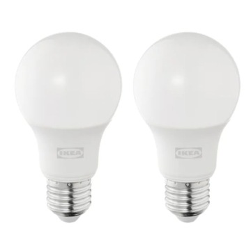 IKEA SOLHETTA 2szt Żarówka LED E27 470 lumenów