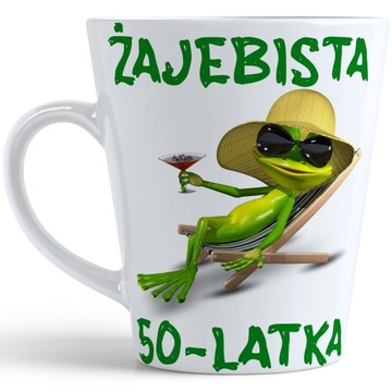 KUBEK LATTE PREZENT URODZINY 50 PIĘĆDZIESIĄTKĘ ZNA