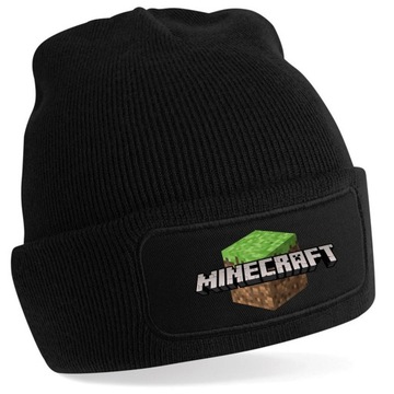CIEPŁA CZAPKA ZIMOWA MINECRAFT DLA GRACZA BEANIE