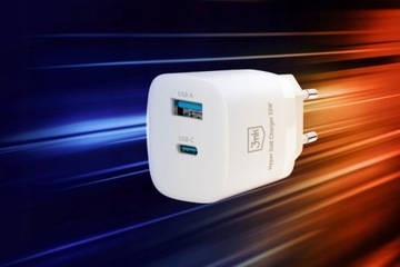 Наушники 3mk MovePods + сетевое зарядное устройство GaN 33 Вт