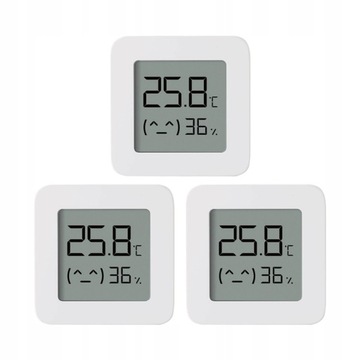 XIAOMI CZUJNIK TEMPERATURY i WILGOTNOŚCI 2, 3szt