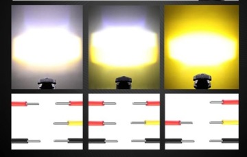 МОТОЦИКЛЕТНАЯ РАБОЧАЯ ЛАМПА HALOGEN QUAD LED DUAL, 2 ЦВЕТА СВЕТА, 60 ВТ, 2 шт.