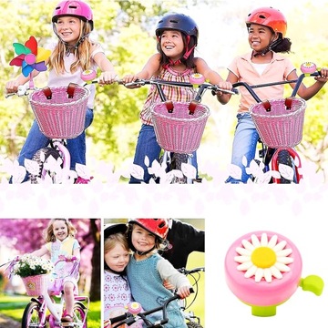 ДЕТСКИЙ ВЕЛОСИПЕДНЫЙ ЗВОНОК, СТАЛЬНОЙ ЦВЕТОК, МЕТАЛЛИЧЕСКИЙ ВЕЛОСИПЕДНЫЙ ЗВОНОК, НОВЫЙ ГРОМКИЙ