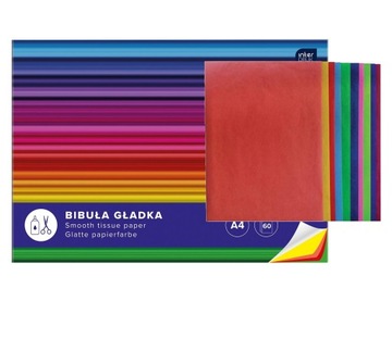 Interdruk Bibuła Gładka A4 60 kartek kolorowa