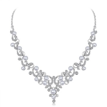 Серебряные филигранные серьги-колье, комплект свадебных украшений