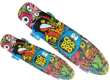 ДЕТСКИЙ СКЕЙБОРД FISZA ABEC-7 СВЕТЯЩИЕСЯ СВЕТОДИОДНЫЕ КОЛЕСА С ТВЕРДЫМ ГРАФИТТИ УЗОРОМ